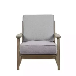 Kirklands Home and Distressed Wooden Malibu Accent Chair Gray Clearance