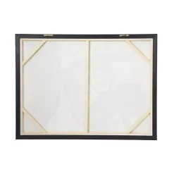Kirklands Home Gray and Gold Abstract Framed Canvas Art Print Online