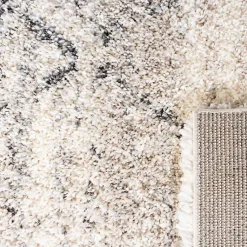 Kirklands Home Gray and Ivory Fontana Shag Runner, 2x8 Hot