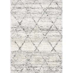 Kirklands Home Gray and Ivory Fontana Shag Area Rug, 8x10 Hot