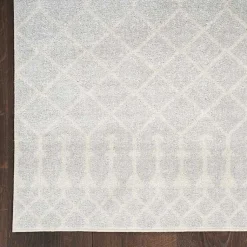 Kirklands Home Gray and Ivory Moroccan Trellis Area Rug, 3x5 Sale
