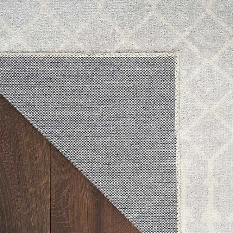 Kirklands Home Gray and Ivory Moroccan Trellis Area Rug, 7x9 Sale