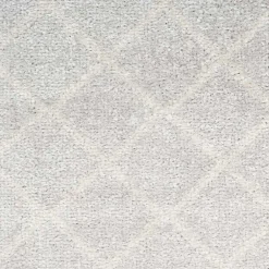 Kirklands Home Gray and Ivory Moroccan Trellis Area Rug, 9x12 Sale