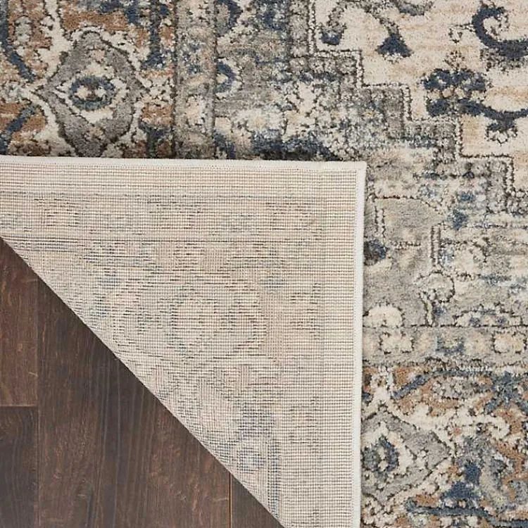 Kirklands Home and Ivory Nadia Medallion Runner, 2x10 Gray Hot