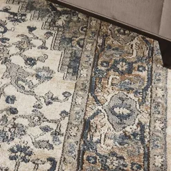 Kirklands Home and Ivory Nadia Medallion Area Rug, 5x7 Gray Sale
