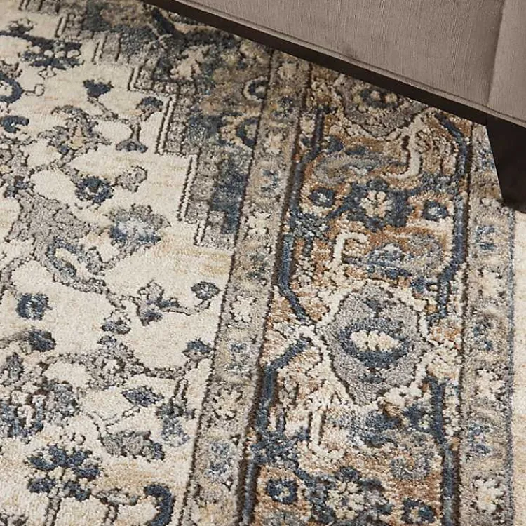 Kirklands Home and Ivory Nadia Medallion Area Rug, 5x7 Gray Sale