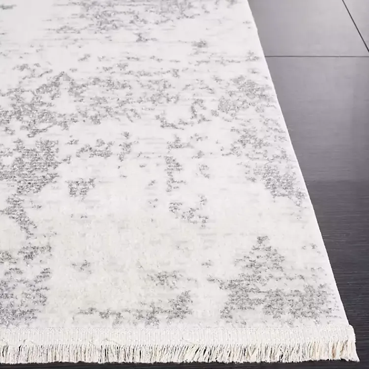 Kirklands Home Gray and Ivory Whisper Abstract Area Rug, 6x6 Online
