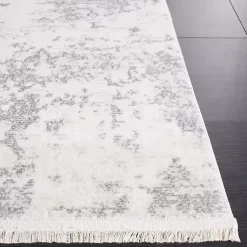 Kirklands Home Gray and Ivory Whisper Abstract Area Rug, 8x10 Outlet