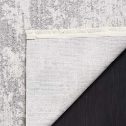 Kirklands Home Gray and Ivory Whisper Abstract Area Rug, 8x10 Outlet