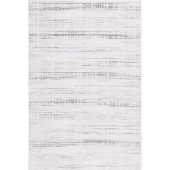Kirklands Home Gray and Ivory Whisper Striated Area Rug, 5x7 Sale