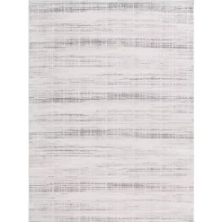 Kirklands Home Gray and Ivory Whisper Striated Area Rug, 8x10 Outlet