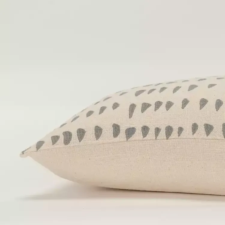 Pillows>Kirklands Home Gray and Natural Animal Patterned Lumbar Pillow