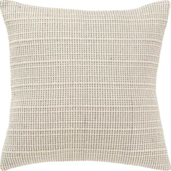 Pillows>Kirklands Home Gray and Natural Sea Striped Pillow