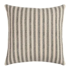 Pillows>Kirklands Home and Natural Ticking Stripe Pillow Gray