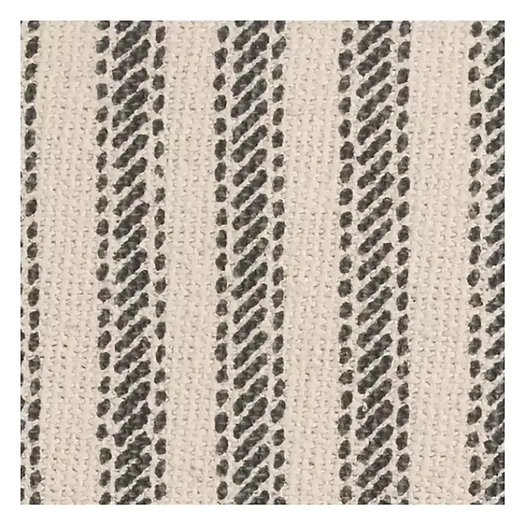 Pillows>Kirklands Home and Natural Ticking Stripe Pillow Gray