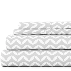 Kirklands Home Gray and White Chevron 3-pc. Twin Sheet Set Outlet