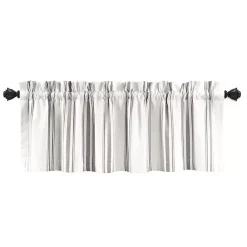 Kirklands Home Gray and White Farmhouse Stripe Valance Clearance