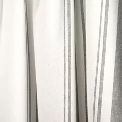 Kirklands Home Gray and White Farmhouse Stripe Valance Clearance