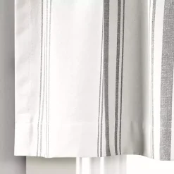 Kirklands Home Gray and White Farmhouse Stripe Valance Clearance