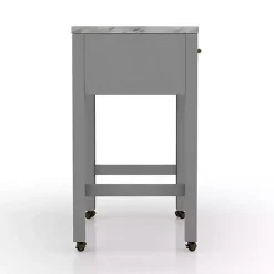 Kirklands Home Gray and White Faux Marble Nested Counter Table Online