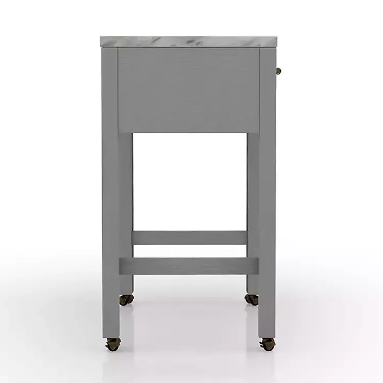 Kirklands Home Gray and White Faux Marble Nested Counter Table Online
