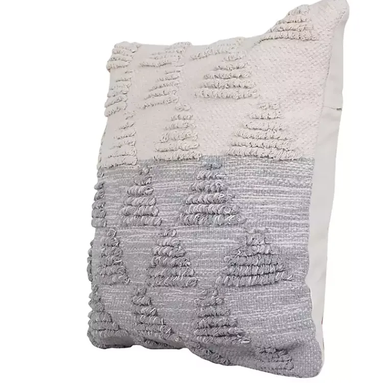 Pillows>Kirklands Home and White Gradient Diamonds Throw Pillow Gray