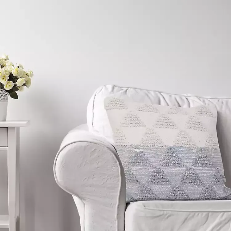 Pillows>Kirklands Home and White Gradient Diamonds Throw Pillow Gray