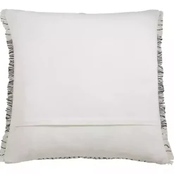 Pillows>Kirklands Home Gray and White Kantha Chevron Pillow