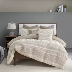 Kirklands Home and White 3-pc. Full/Queen Duvet Set Gray
