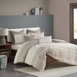 Kirklands Home and White 3-pc. Full/Queen Duvet Set Gray