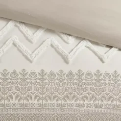 Kirklands Home and White 3-pc. Full/Queen Duvet Set Gray