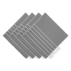 Kirklands Home and White Striped Napkins, Set of 4 Gray Clearance