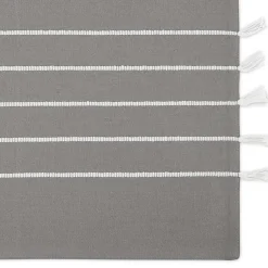 Kirklands Home and White Striped Placemats, Set of 4 Gray Clearance
