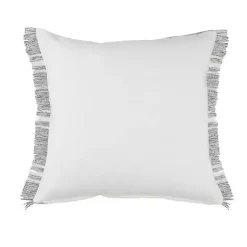 Kirklands Home Gray and White Triple Stripe Outdoor Pillow New