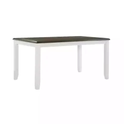 Kirklands Home Gray and White Two-Toned Wood Dining Table Hot