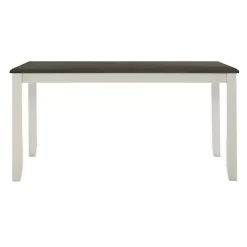 Kirklands Home Gray and White Two-Toned Wood Dining Table Hot