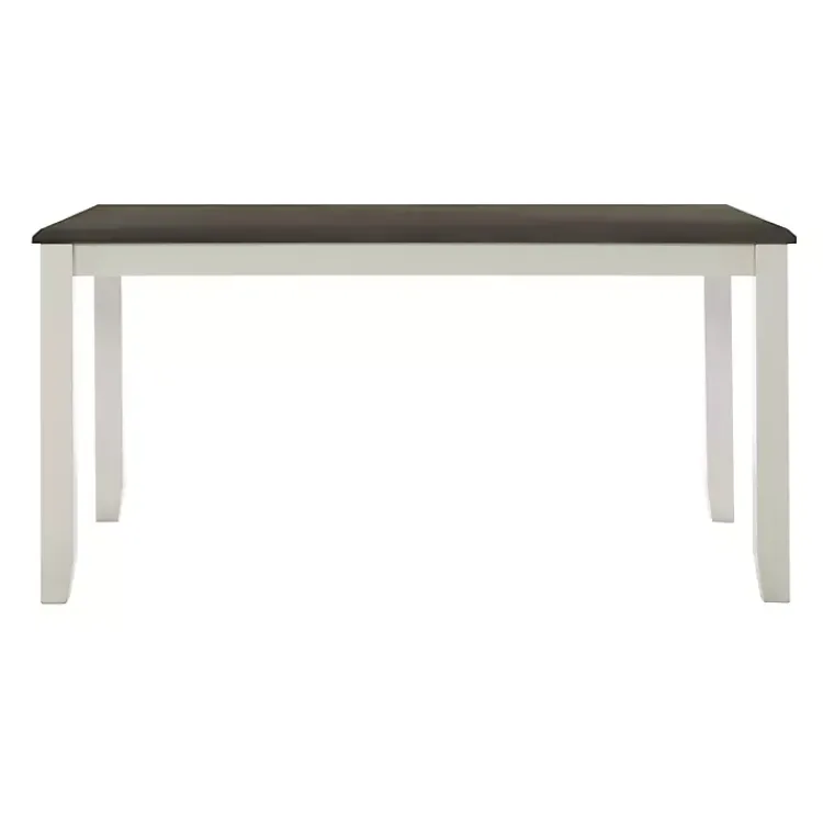 Kirklands Home Gray and White Two-Toned Wood Dining Table Hot