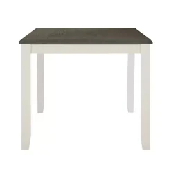 Kirklands Home Gray and White Two-Toned Wood Dining Table Hot