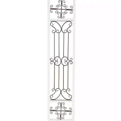 Kirklands Home Gray Angelic Scrollwork Panel Wall Plaque