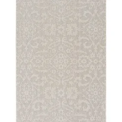 Kirklands Home Auckland Damask Outdoor Area Rug, 5x7 Gray Discount