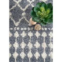 Kirklands Home Barbara Moroccan Area Rug, 5x8 Gray New
