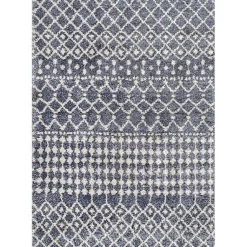 Kirklands Home Barbara Moroccan Area Rug, 8x10 Gray New
