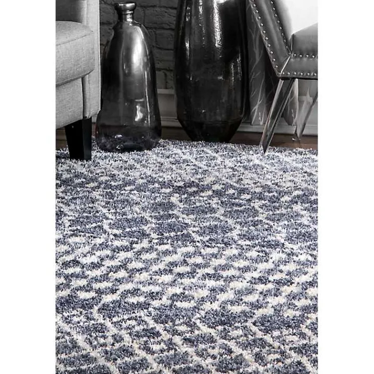 Kirklands Home Barbara Moroccan Area Rug, 8x10 Gray New