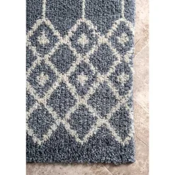 Kirklands Home Barbara Moroccan Area Rug, 8x10 Gray New