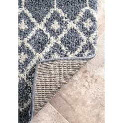 Kirklands Home Barbara Moroccan Area Rug, 8x10 Gray New