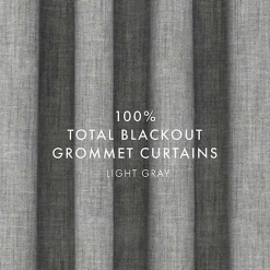 Kirklands Home Blackout Curtains, 84 in. Gray New