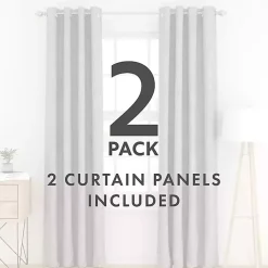 Kirklands Home Blackout Curtains, 84 in. Gray New