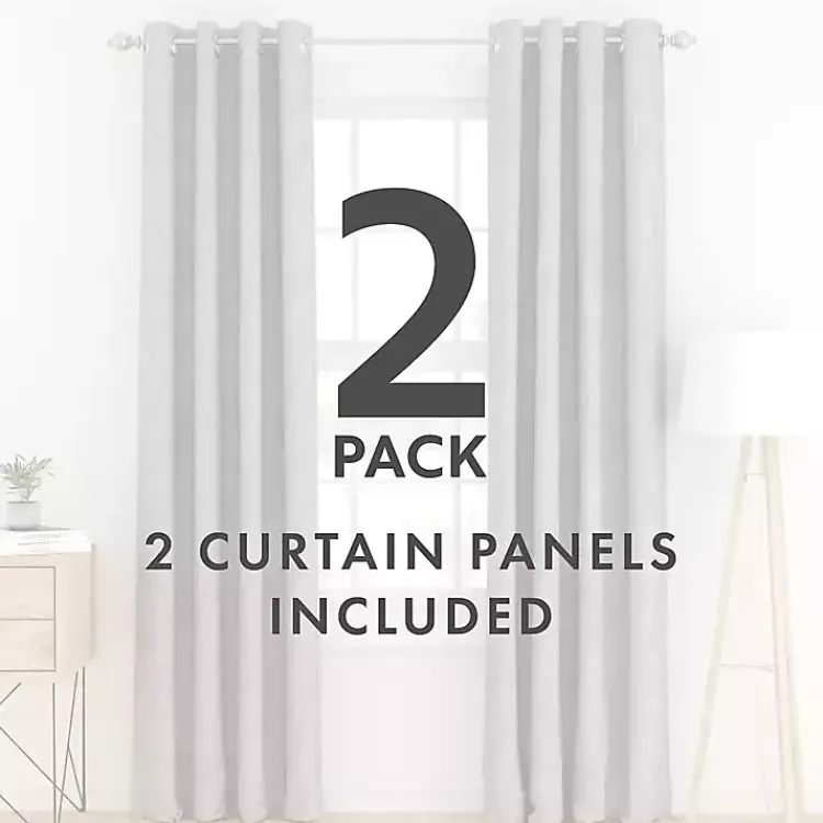 Kirklands Home Blackout Curtains, 84 in. Gray New