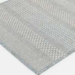 Kirklands Home Blue Elletta Indoor/Outdoor Area Rug, 2x7 Gray Online
