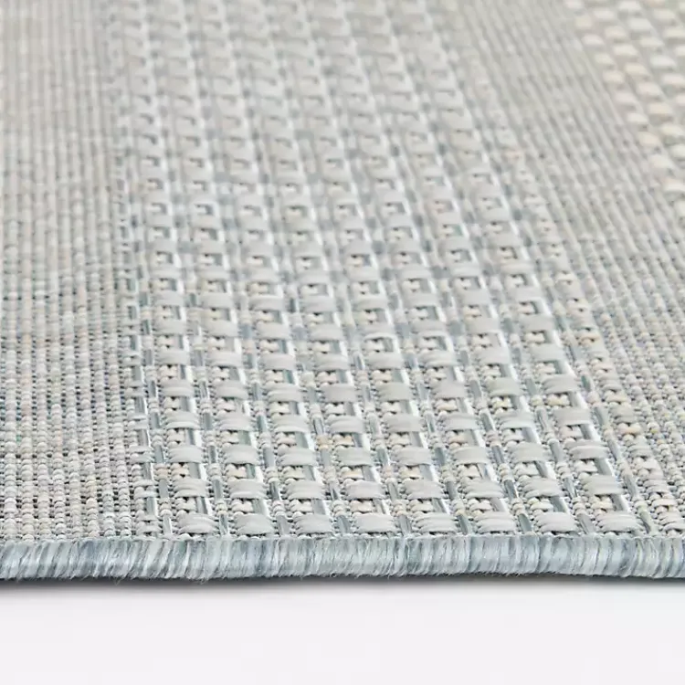 Kirklands Home Blue Elletta Indoor/Outdoor Area Rug, 2x7 Gray Online
